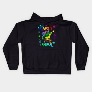 Giraffe Party Animal Kids Hoodie